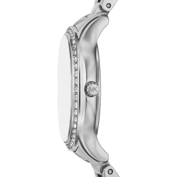 Mini Sage Pavé Silver-Tone Watch
