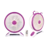 Stargold 14 Rechargeable Table Fan With Remote Control And Smd Led Light, 3 Speed 40w Copper Motor, Portable Desk Fan For Home Office Bedroom, Sg-4048