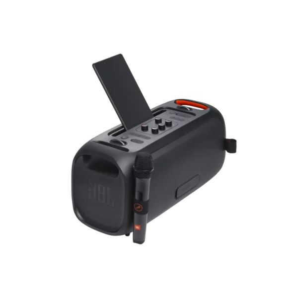 JBL Partybox On-The-Go Essential 2 Speaker With Wireless Mic Black
