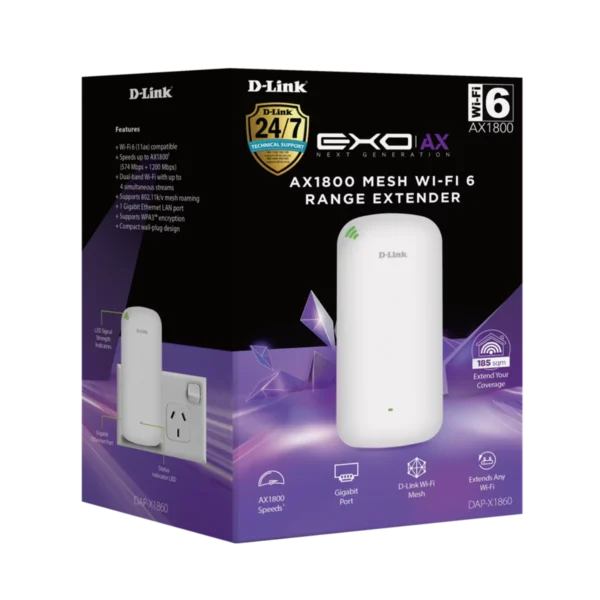 Dlink AX1800 Mesh Wifi 6 Range Extender