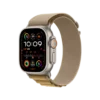 Apple Watch Ultra 2, 49mm Natural Titanium Case with Tan Alpine Loop