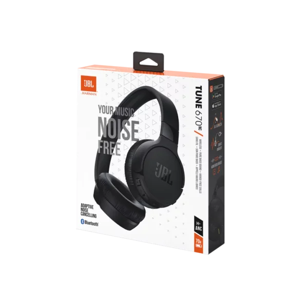 JBL T670NCWHT Wireless On Ear Headphones