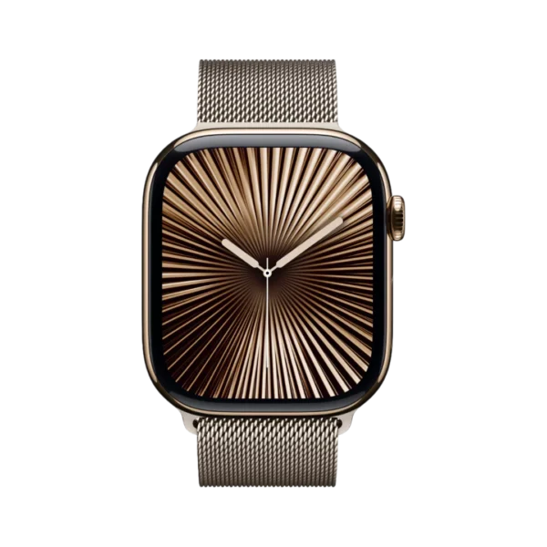 Apple Watch Series 10, 42mm Titanium Case with Milanese Loop – NEW
