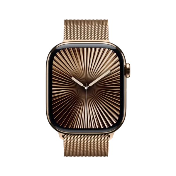 Apple Watch Series 10, 42mm Titanium Case with Milanese Loop – NEW